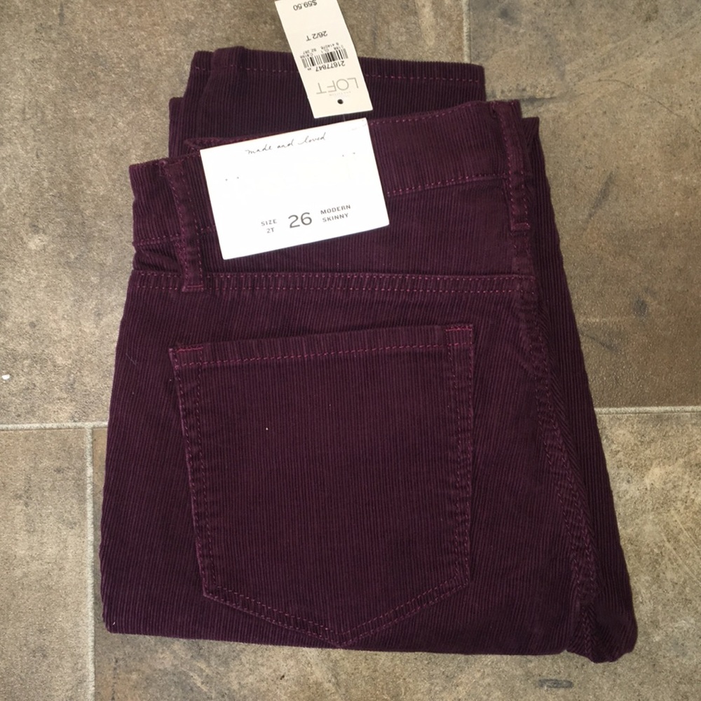 LOFT maroon pants